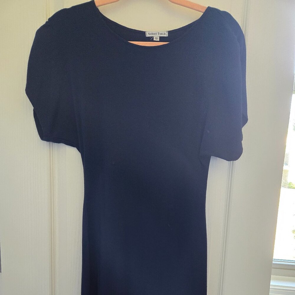 Velvet torch body con. Size small. Navy.